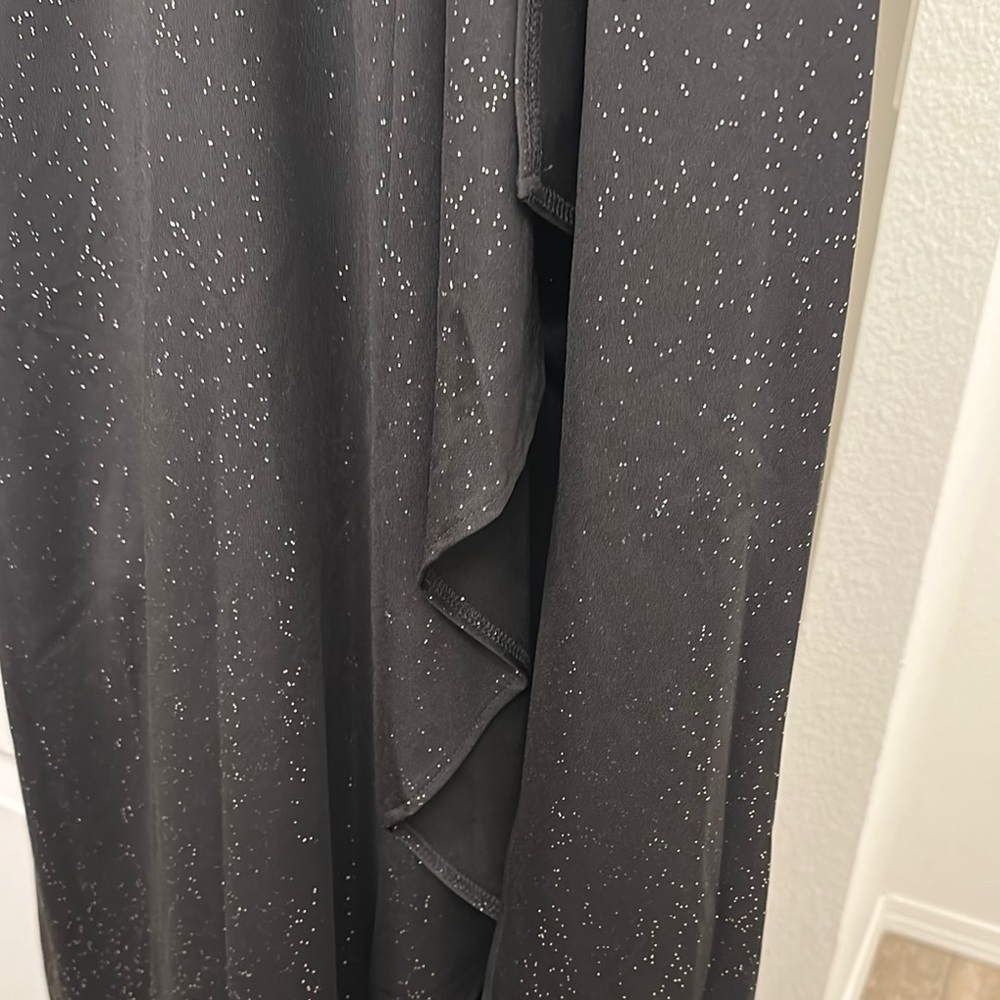 Ever Pretty Black Silver Flutter Sleeve Midi Dress - Picture 11 of 12